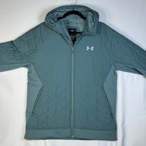 Under Armour Cold Gear Reactor Teal Quilted Winter Jacket Women’s L